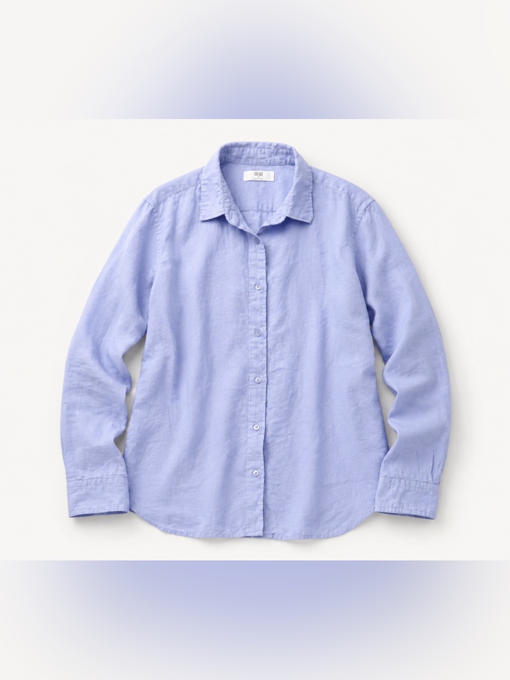 Uniqlo Women Lavender Button-Down Shirt Size M